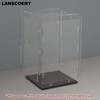 LANSCOERY Acrylic Display Case, Assemble Showcase Display Box for Collectibles,