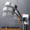 Clarmonde Shower Head Holder, Plastic, Hand Shower Holder, Adjustable Bracket,