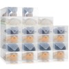 20 Pcs Clear Stackable Women's Shoes Boxes Fit Size 9/10