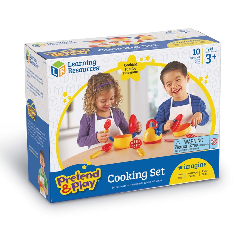 Learning Resources Pretend & Play Cooking Set - 10 Pieces,