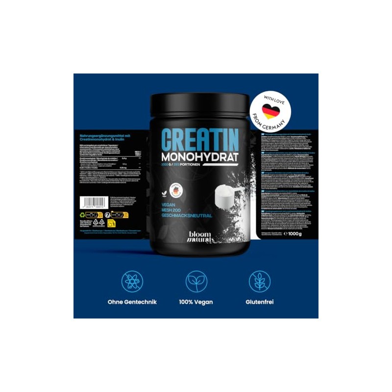 Creatine Monohydrate Powder 1 kg / 1000 g - Ultra