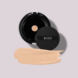Brillieight Water Glow Cushion Refill 15g + 1 Puff Glow Tone Up Water Glow Moisture / 브릴리에잇 물광 쿠션 리필15g+퍼프1개 광채 톤업 물광 촉촉