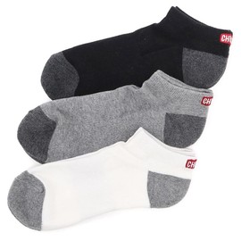 CHUMS CH06-1133 3P CHUMS Logo Ankle Socks, multicolor, S