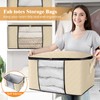 Fab totes 6 Pack Clothes Storage, Foldable Thick Fabric Blanket