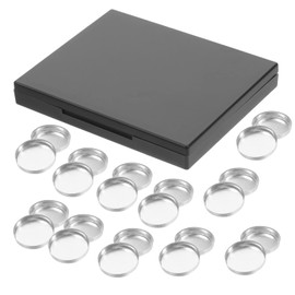 PACKOVE 1Set Empty Eyeshadow Case with Mirror Refillable Compact Organizer for Blusher Concealer and Highlighter for DIY Cosmetics Travel Friendly Makeup Box