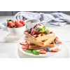 CucinaPro Four Square Belgian Waffle Maker, Extra Large Stainless Steel