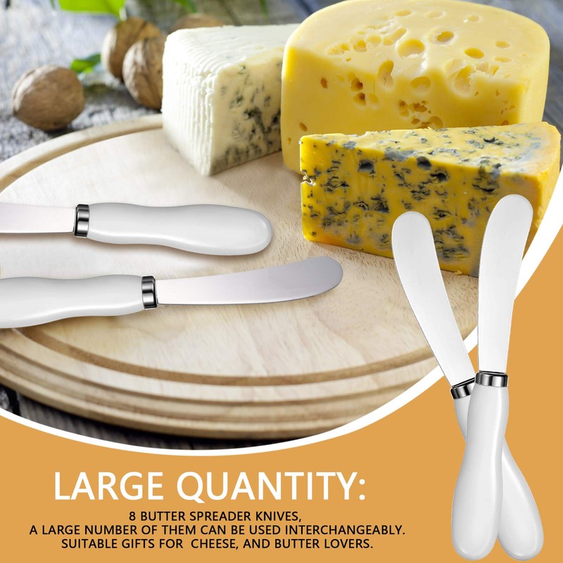 Patelai 4 Pcs Butter Spreader Knives, Stainless Steel Butter Knife