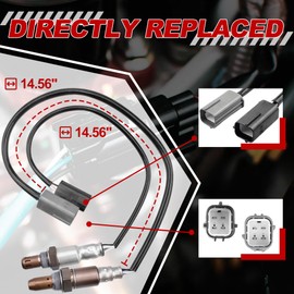 UNITHUB Oxygen Sensor Upstream + Downstream 234-9036 234-4382 Compatible for Nissan Altima Rogue 2.5L 2007 2008 2009 2010 2011 2012 2013 1821382Z50 226A0JA10C (Set of 2)
