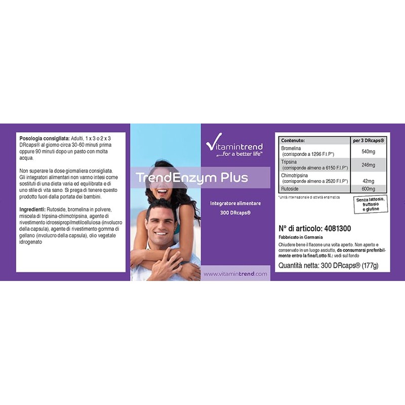 Vitamintrend - Trend Enzyme Plus - ! Bulk Pack for