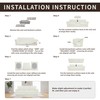 Easy-Going 7 Pieces Stretch Couch Cover Washable Sofa Cover Set