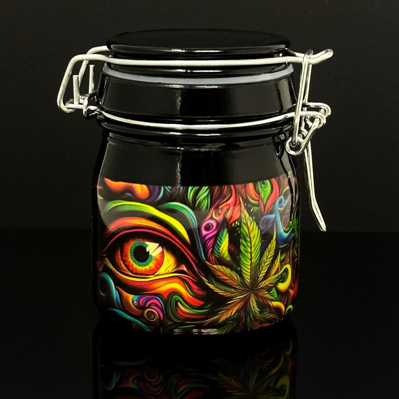 Ted Miller Innovation - 3.75" Glass Storage Jar with Clamping