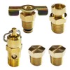 BesNPT 5 Pcs 1/4 Inch Compressor Air Tank Port Fittings,