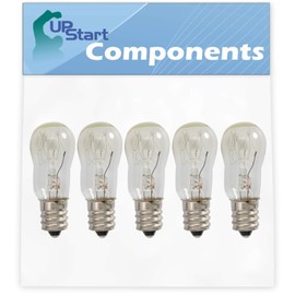 5-Pack WE05X20431 Dryer Light Bulb Replacement for General Electric DBSR453EB0WW Dryer - Compatible with WE4M305 Dryer Drum Light Bulb