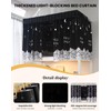 TINGSING Loft Bed Privacy Curtains, 2-Pack Breathable Dustproof Blackout Drapes