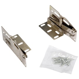 Knape & Vogt SH-1-S/P Nickel Plated Scissor Hinges Cabinet Organizer, 3.88-Inch by 2.88-Inch by 1.88-Inch