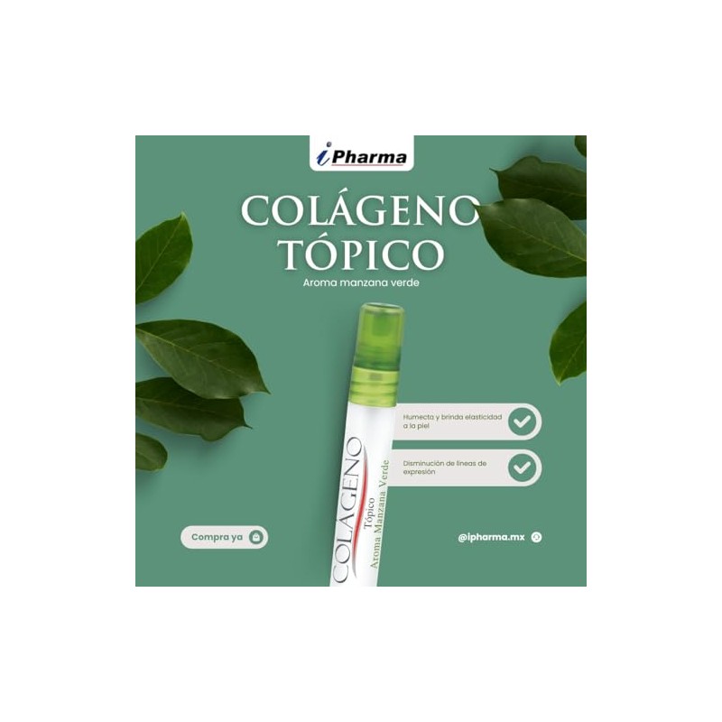 Colágeno Emulsión Tópica Facial Aroma Manzana 7 ml