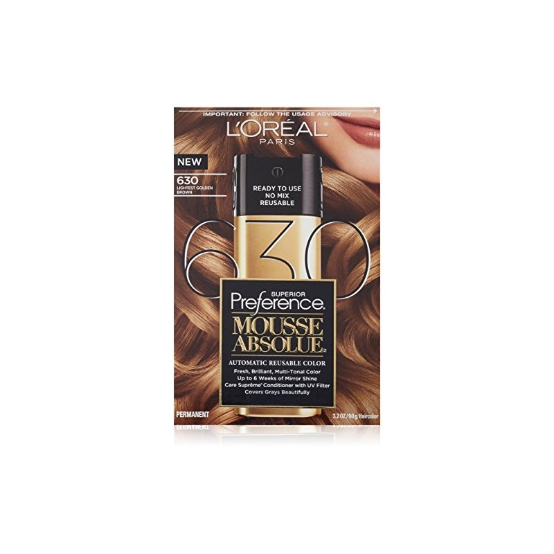 L'Oreal Paris Superior Preference Mousse Absolue, 630 Lightest Golden Brown