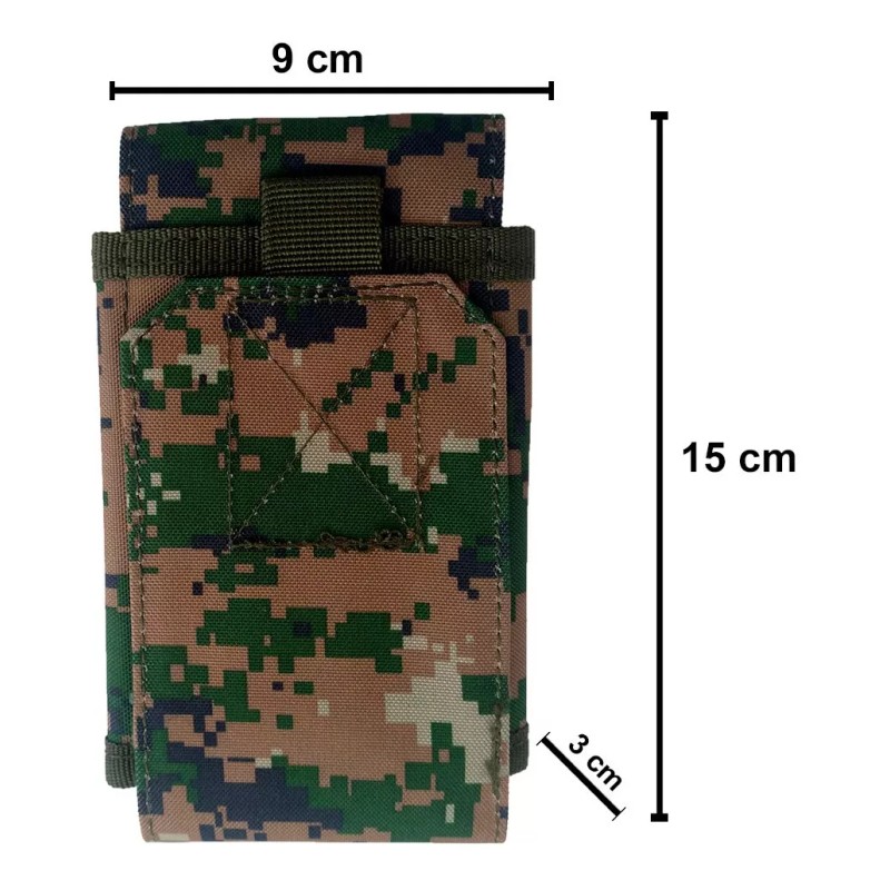 GJP Funda Tactica Militar Celular Estuche Telefono Bolsa Mochila