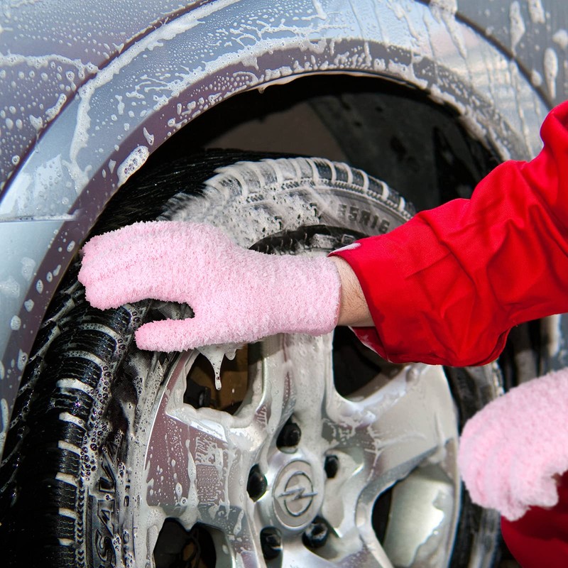 4 pares de guantes de microfibra lavables y reutilizables, guantes
