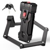 INTEKIN Compact Folding Bike Lock, Heavy Duty Anti Theft Bicycle