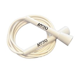AMPRO Adjustable Speed Skipping Rope - White Original Ampro Jump Rope/Skip/Skill/Training/Exercise/Best Value Money Can Buy