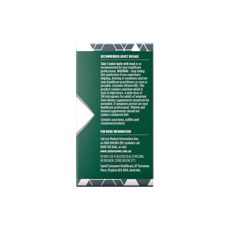 Nature's Own Bodyfuel 50+ Multivitamin 60 Tablets