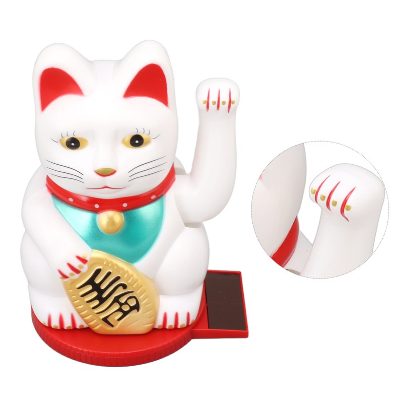 Solar Energy Powered Wealth Welcoming Cat with Waving Arm 6