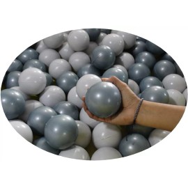 DIDJGI Pelota Para Alberca Combinación Blanca/perla-50 Pzs