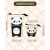 Xespis Pencil Case with Zip, Telescopic Pencil Case, panda, pencil