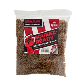 Fjuka Squeez-Ready Method Pellet 2mm | Ready-prepped Method feeder pellet | Carp, F1s, tench, bream etc | 200g Bag