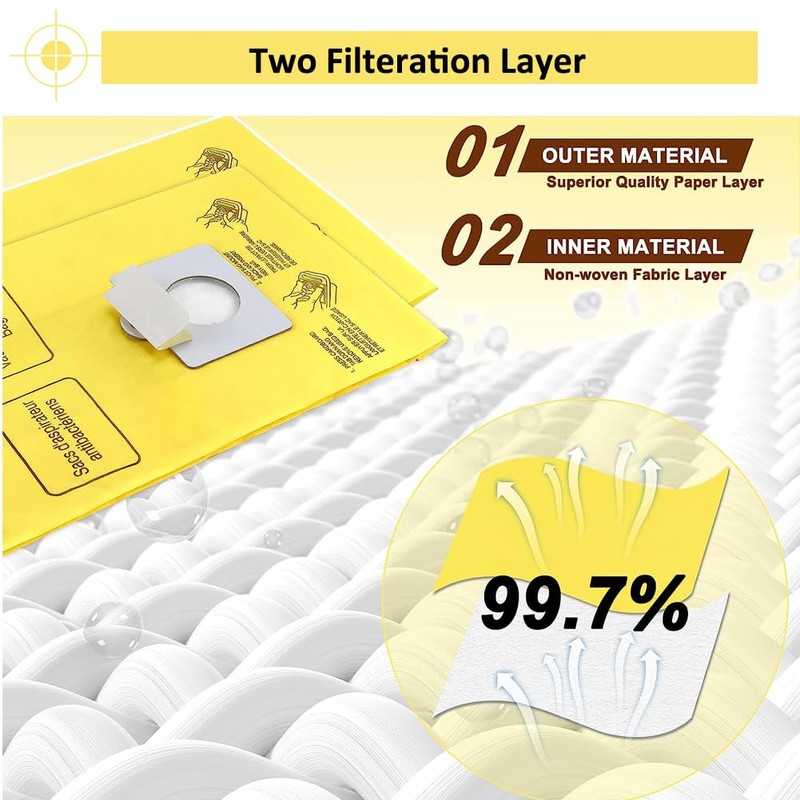 50403 Disposable Canister Vacuum Bags: replacement for Kenmore type C/Q