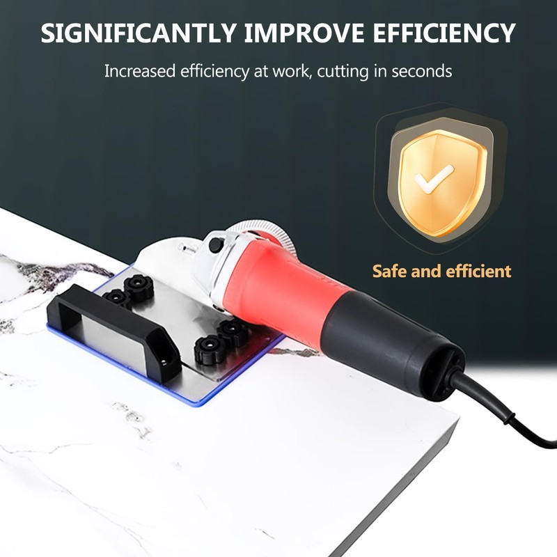 Angle Grinder Stand for Tiles, 45° Chamfer Cutting, Height Adjustable,