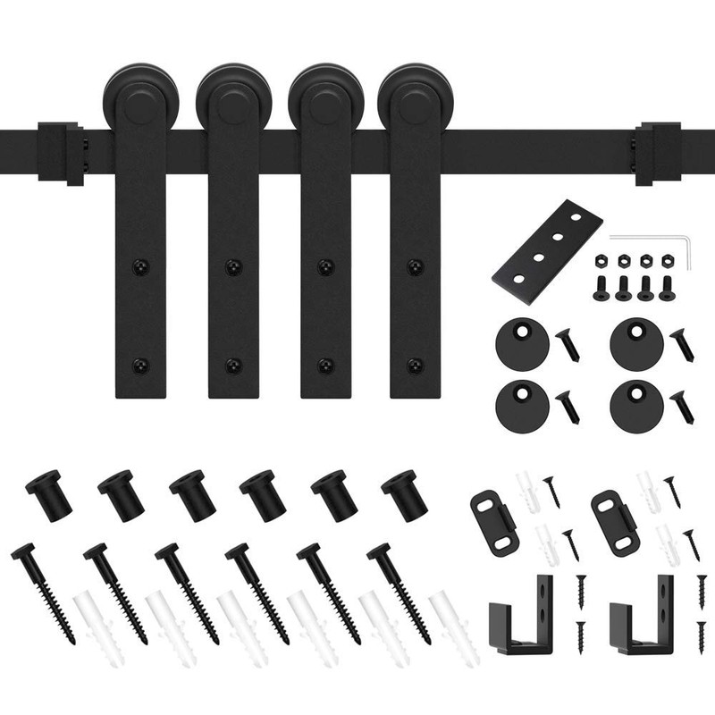 WINSOON 8FT Super Mini Barn Door Hardware Kit for Sliding