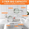 HOMEBOSILY Dish Drying Rack - Auto Draining Dish Rack for