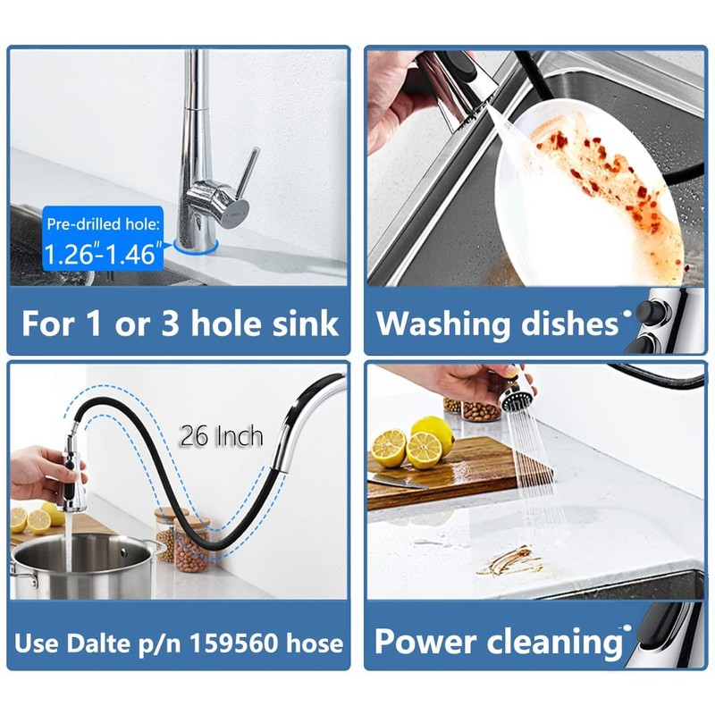 Touchless Kitchen Faucet Automatic Motion Sensor Activated Hands-Free Kitchen Sink