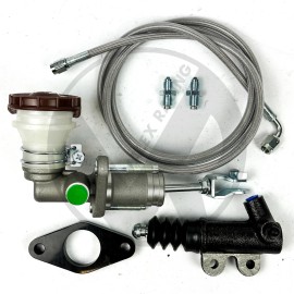 Valex Racing S2000 Master Cylinder & Silver Clutch Line w/ Slave For 94-97 Honda Accord CMC
