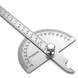 Metal Protractor Miter Angles Finder Machinist Stainless Steel Protractor