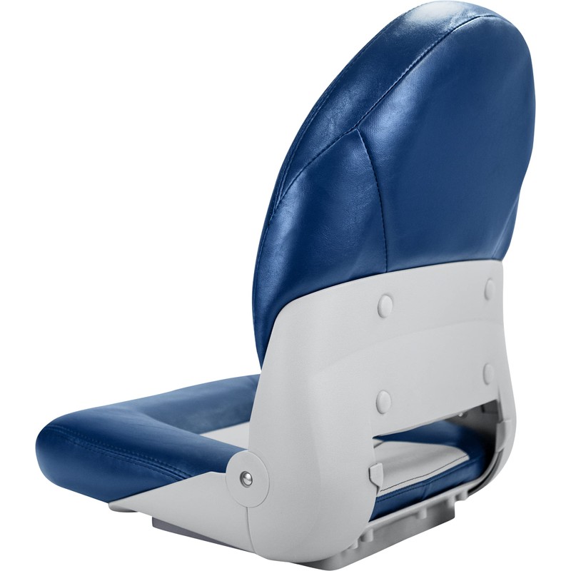 Tempress Navistyle High Back Folding Boat Seat (Blue/Gray)