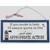 Heartwarmers No Smoking Wooden Plaque - Wooden Plaque