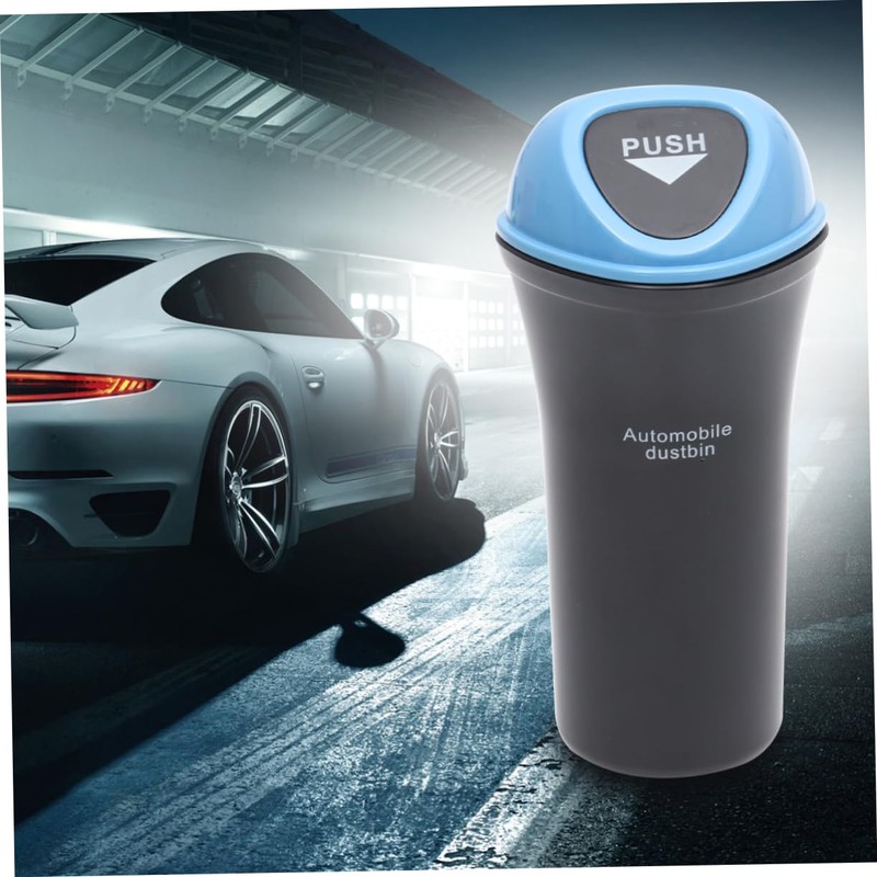 FUNOMOCYA Portable Garbage Can Leakproof Vehicle Trash Bin Clip Design