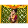 Baocicco 5x3ft India Pooja Photography Backdrop Yellow Flower Green Flower
