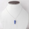 Sunshinegems Natural Lapis Lazuli Elephant Teeth Necklace, Polished Gemstone, Healing