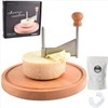 ShinianYa Cheese Curler Beech Wood-Stainless Steel - Best for Tete
