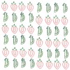 100pcs Metallic Paper Clips Strawberry Pea Shape Antislip Anti Rust