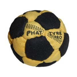 DIRTBAG PT Pro 32 Panel Footbag Hacky Sack, Flying Clipper Original Design, Steel Pellet Filled for Maximum Control Handsewn - Yellow/Black.