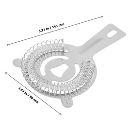 MUKLEI 20 PCS Cocktail Strainer, Stainless Steel Bar Strainer with Spring, Cocktail Drink Strainer for Filtering Cocktail Drink