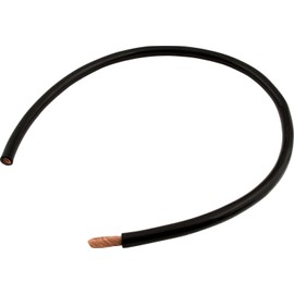 4 Gauge 4 AWG Black Negative Ground Battery Cable (4 Foot Long)