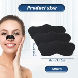 100 Pcs Blackhead Removal Strip, Nose Strip, Blackhead Pore Strip, Charcoal Deep Cleaning Nose Strip, Suitable For Men And Women