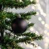 Plastic Christmas Baubles Black 2 Sets - 68 Pieces Diameter