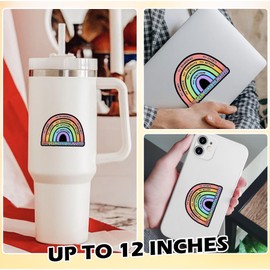 But I Can Control Myself Sticker Sarcastic Aesthetic Motivational Inspirational Humor Rainbow Waterproof Die Cut Vinyl & Transparent DTF Decal for Water Bottle Laptop Car Helmet Gifts for Her Him